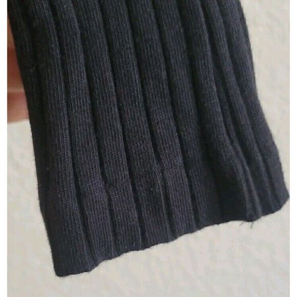 RE/DONE Black Ribbed Bodysuit Crewneck Long Sleeve Size XS - Picture 5 of 8